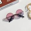 2025 Sunglasses new round frame Children's 2-8 years old baby glasses British style metal sunglasses sun visors