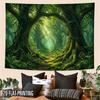 2D Flat - 2D Flat - 2D Flat Print 1pc Tapestry Forest Tunnel Wall Hanging, Nature Light Fantasy Art Decor Photo Booth Backdrop Suitable for Parties, D