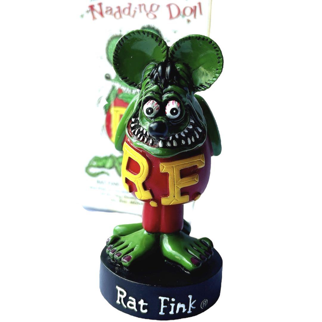 

[USED] Extremely rare! Vintage mini Rat Fink Nading Doll figure with box