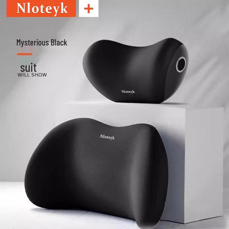 Car Memory Foam Neck & Lumbar Support Pillow Set: Ergonomic Headrest, All-Season Seat Back Cushion