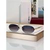 Damskie metalowe owalne okulary przeciwsłoneczne GG1922SA – Stylowa ochrona UV