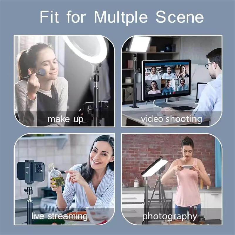 Nuovo Supporto da Scrivania a Morsetto a C per Fotocamera DSLR Supporto per Luci Supporto Fotografico con Testa a Sfera per Telefono Luce ad Anello Video Zoom