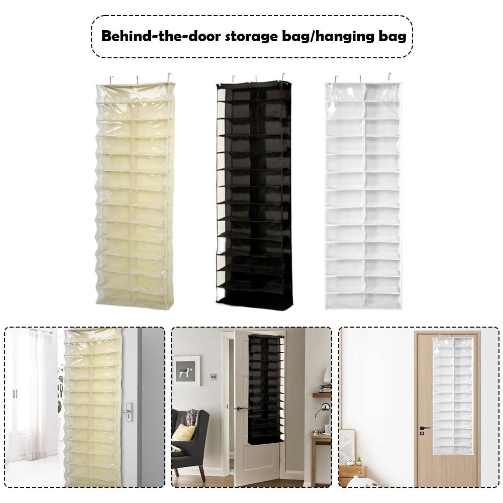 Storage Bag 26 Pockets Large Capacity Property Hanging Organizer Waterproof Attribute Behind Door Shoe Clothes Accessory Tools