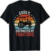Easily Distracted by Tractors Fun Farmer Farming Idea Gift Unisex T-Shirt