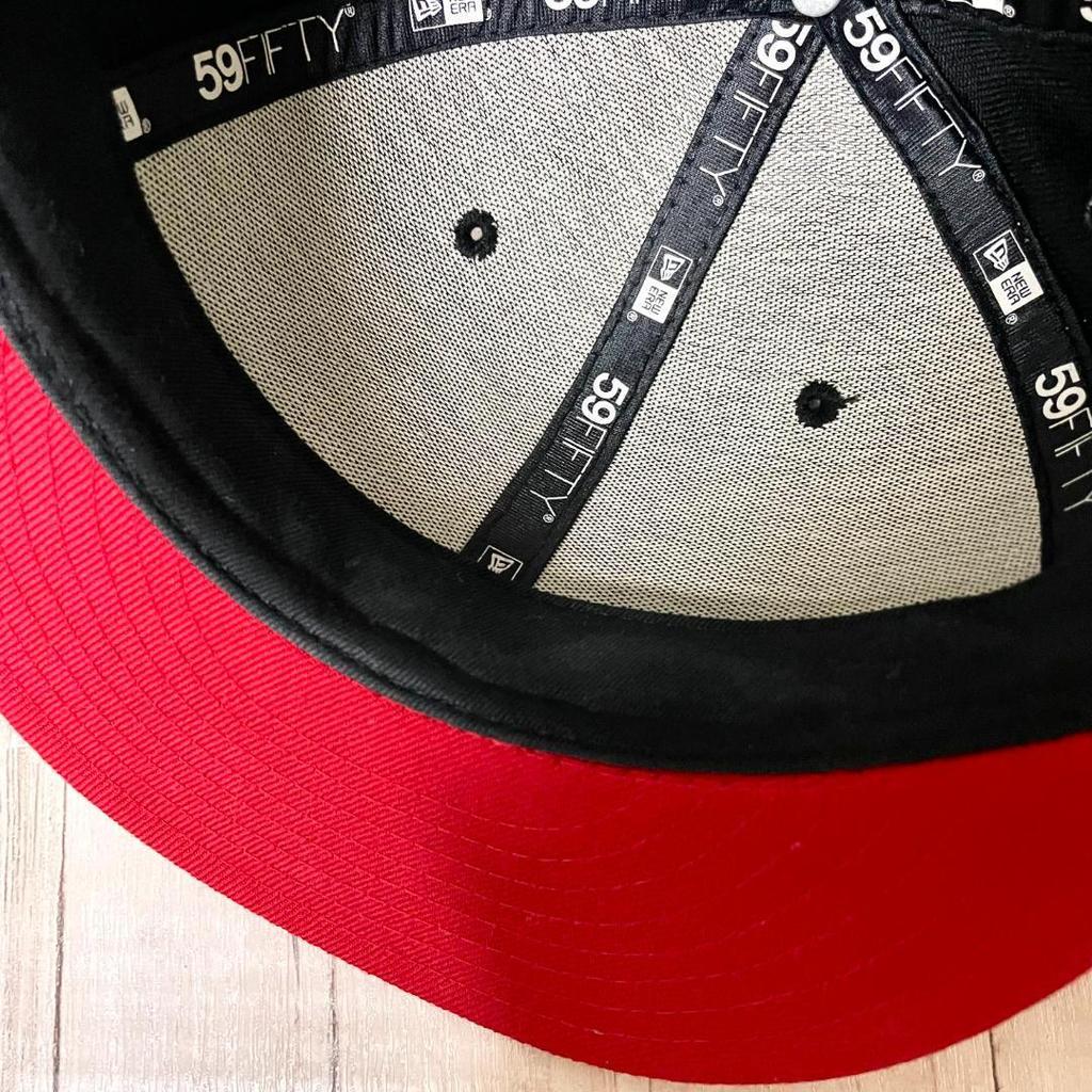 Used New Era Chicago Bulls NBA 9FIFTY Baseball Cap Black Red