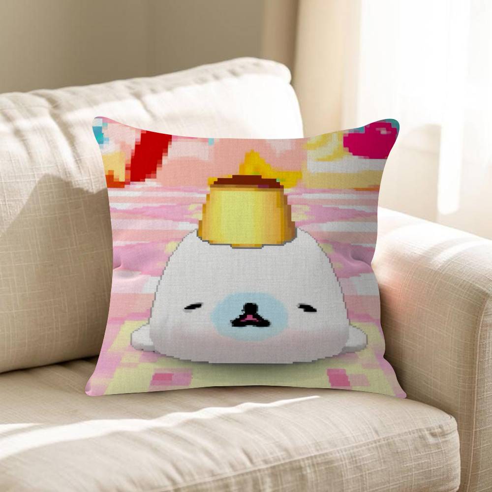CUTE MMamegoma Seal Anime Pillow Cover Sofa Cushion Cover Home Room Decoration Children Gift