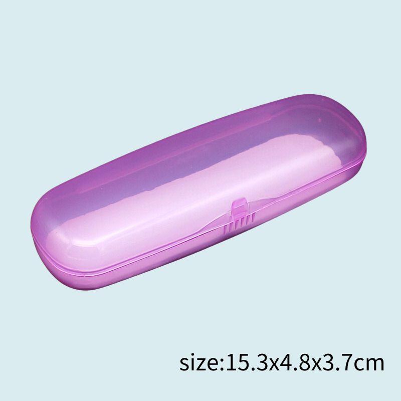 Transparent Glasses Case Plastic Glasses Storage Box Simple Portable Students Glasses Cover Flat Mirror Myopia Sunglasses Case