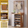 Multi-layer Dustproof Bamboo Shoe Rack for Entryway