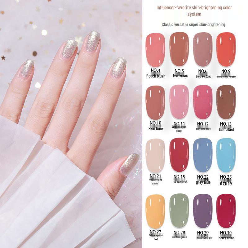 New Long-lasting, No-bake Ice-Transparent Non-Peelable Quick-Dry Oil-Based Nail Polish