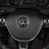 2026 Hot For VW VOLKSWAGEN Car Carbon fiber pattern Logo Steering Wheel Decoration Sticker For VW GTI Polo Golf MK6 MK7 MK8 Pass