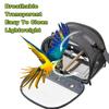 Portable Parrot Carrier Bird Backpack with Perch & Side Window Foldable Small Pet Travel Cage Practical Bird Supplies for Trips
