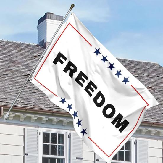 Charlie Kirk Freedom Flag 3x5 Ft Memorial Yard Sign Patriotic Garden Banner for Outdoor Patio Lawn Backyard Hanging Decor
