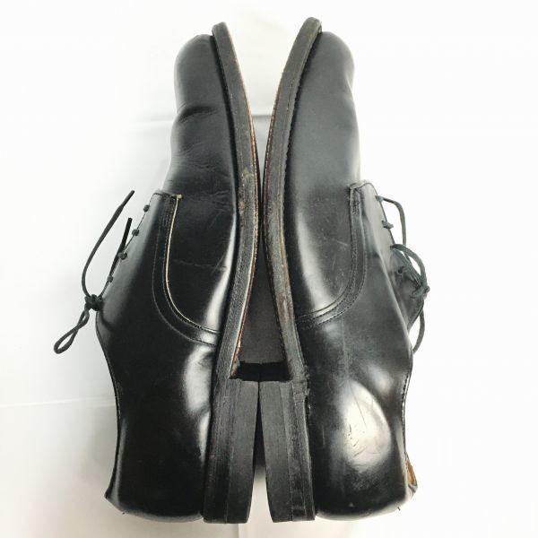 70s Vintage US NAVY Service Shoes D.J. LEAVENWORTH Black Size 10 (27.528.0cm) Men's Oxford Dress Shoes(USED)