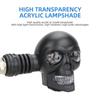 2Pcs Universal Fit Motorcycle Turn Signal Lights Dual Color Light Skull Shape Motorcycle Indicator Lamp DC 12V Easy Installation