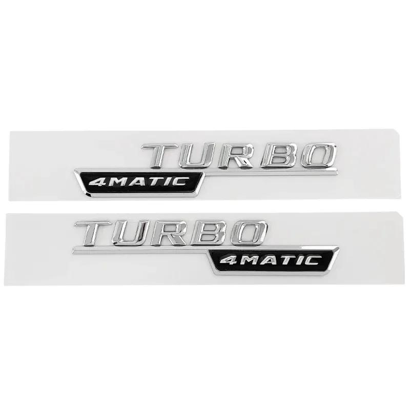 Hot 2025 3D ABS Car Fender Badge For Mercedes BENZ CLA45 GLA45 X156 A45 C117 X247 GLE53 Turbo AMG 4MATIC Emblem Logo Sticker Acc