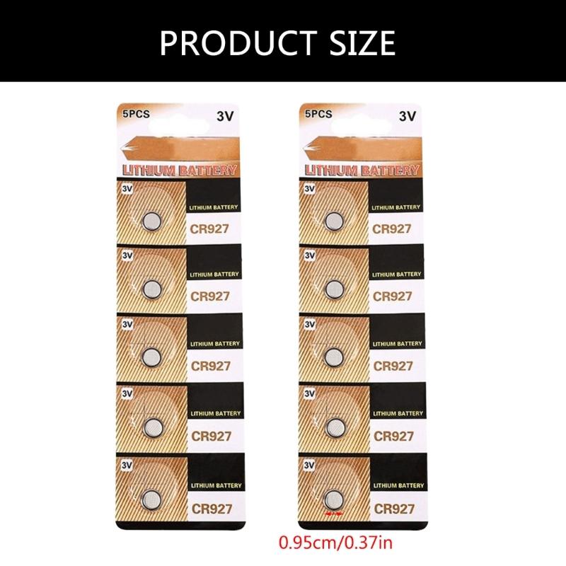 5/10Pcs CR927 Button Cell Batteries 3V Lithium Batteries Replacement for Watches Calculators Remote Control Toy