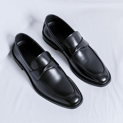 Scarpe casual in pelle da uomo Classici Eleganti Mocassini da uomo Traspiranti Slip-on Piatte Versatili Business da uomo Scarpe da guida
