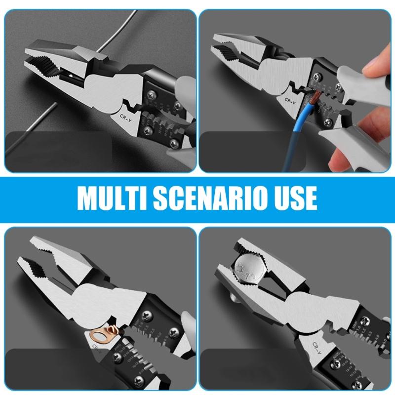 7/9inch Multifunctional Diagonal Pliers Hardware Wire Cutter Professional Electrician Repair Tool Pliers Replacement
