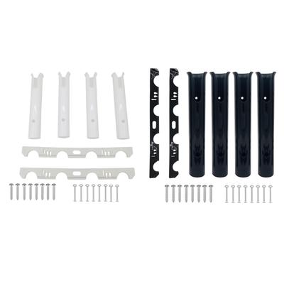 4 Tube Fishing Rod Holder Mount Quick Assembly Fishing Rod Rack for Boats Kayaks and Wall Mounting