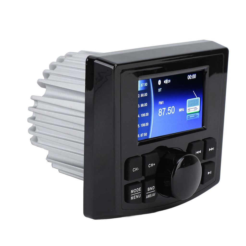 DC12V Bluetooth MP5 Player Water Proof MultiFunctional Marine Audio Player with Touch Screen for Boats Yachts RVs Trucks