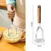 304 Stainless Steel Potato Masher with Rosewood Handle