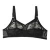 Women's Ultra-thin Sexy Lace Full Cup Wire-free Bra Gathered Breathable Transparent Underwear Plus Size