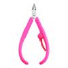 2 Pieces Per Set Pink Handle Cuticle Nipper Manicure Tools for Nail Art Salon