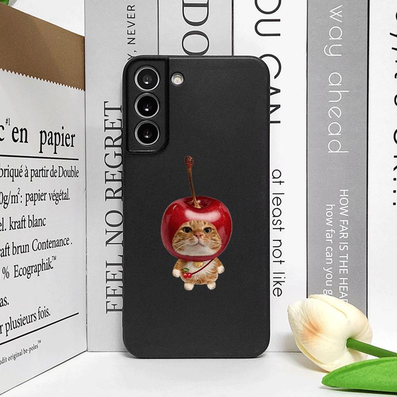 

Funny Cartoon Fresh Fruit Cat Couple Phone Case for Google Pixel 10 9A 8 A 7A 6 A 7 PRO 8 9 Pro XL 4G 5G Cute Frosted Soft Cover Google Pixel 7 Pro