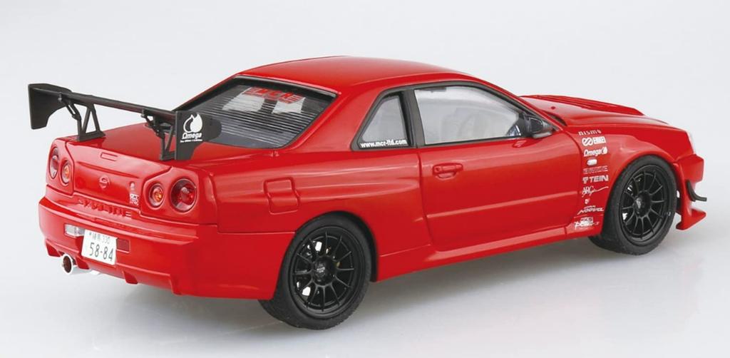 Aoshima Bunka Kyozai The Tuned Car Series 71 Nissan MCR BNR34 Skyline 2002 Plastic Model (AOSHIMA) 1/24 No. GT-R