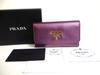 Authentic Metallic Purple Saffiano Metal Leather 6 Pics Key Chain #a367  Refurbished