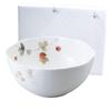 Salad Bowl, Lucy Garden, 22cm Diameter, Berry Pattern, Cute and Stylish Relief Design, Perfect for Wedding Gifts, Mother's Day Gifts, Microwave