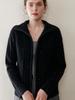 2025 Autumn/Winter Women's Diamond Pattern Cashmere Cardigan - Gentle Style Short Zipper Jacket