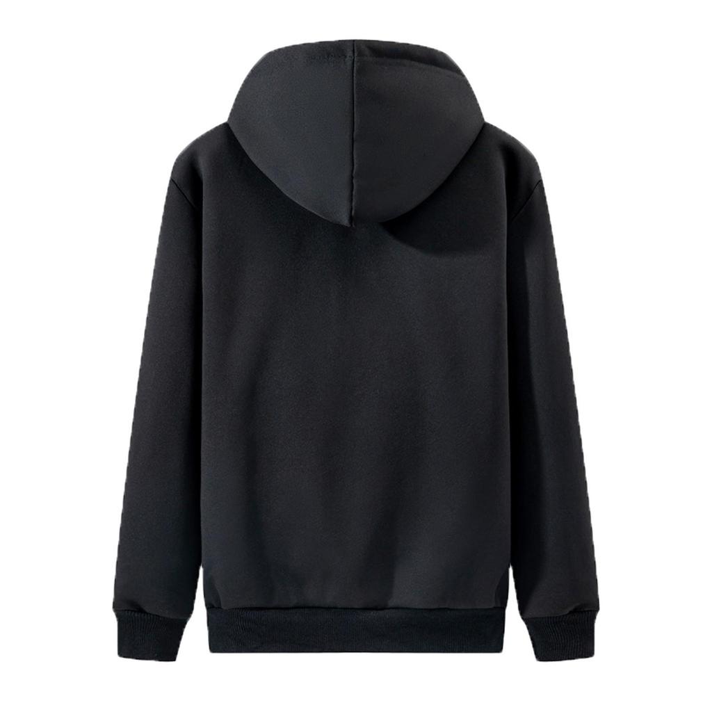 Men‘s Zipper Pullover Long Sleeve Hooded Sweatshirt Tops Blouse