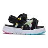 Disney X Li Ning Kids Cool Duck Color Block Non-Slip Shock Absorbing Durable Sandals Kids sandals Black White YKKT010-5