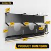 Angle Grinder Holder Angle Grinder Wall Mount Bracket with Hook Angle Grinder Storage Rack Carbon Steel for Cutters Polishers