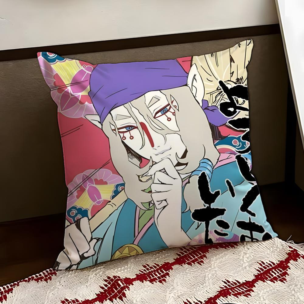 MMononoke Anime Cushion Cover Reversible Soft Durable Pillow Cover Home  Car MultiScene Use for Daily Comfort