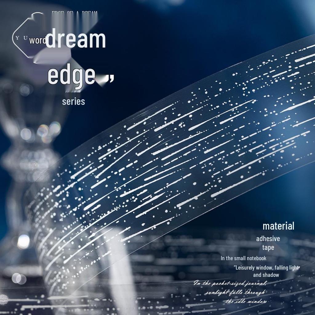 Yu Xian Dream Edge PET Tape: Journal Decoration & Collage Base - 4 Styles