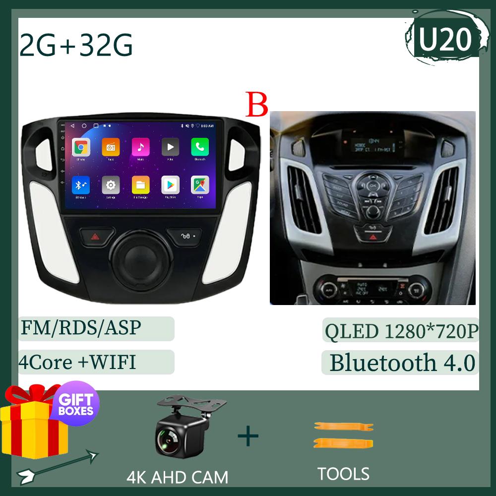 

Головное устройство Android 14 для Ford Focus 3 Mk 3 2011 -2019 Автомагнитола Видеоплеер GPS Стереонавигация Авто Тач QLED Экран WIFI