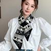 Korean Style Winter Knitted Scarves Jacquard Woolen Neckerchiefs Casual Women Scarf  Gifts