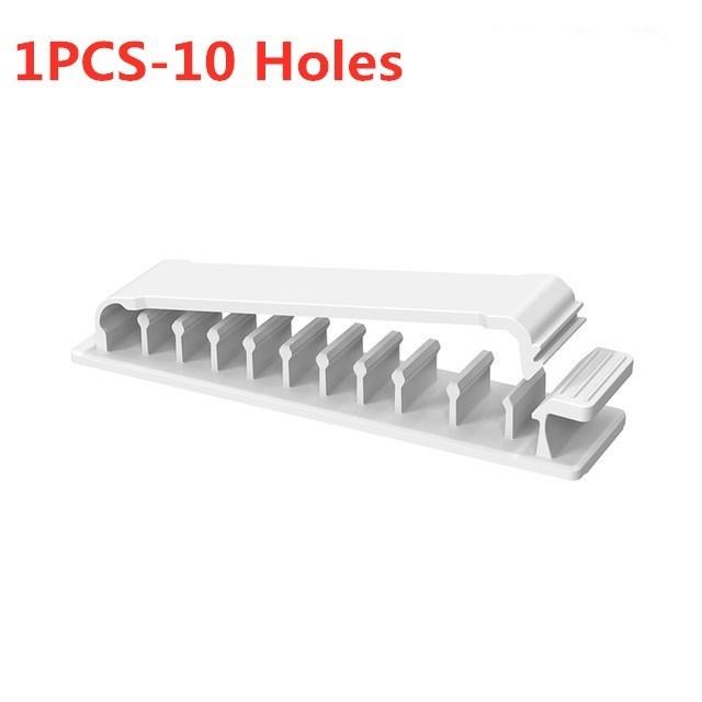 Multipurpose Holes Cable Organizer Clips Wire Winder Cord Management USB Charger Holder For Mouse Keyboard Car Protector Manager