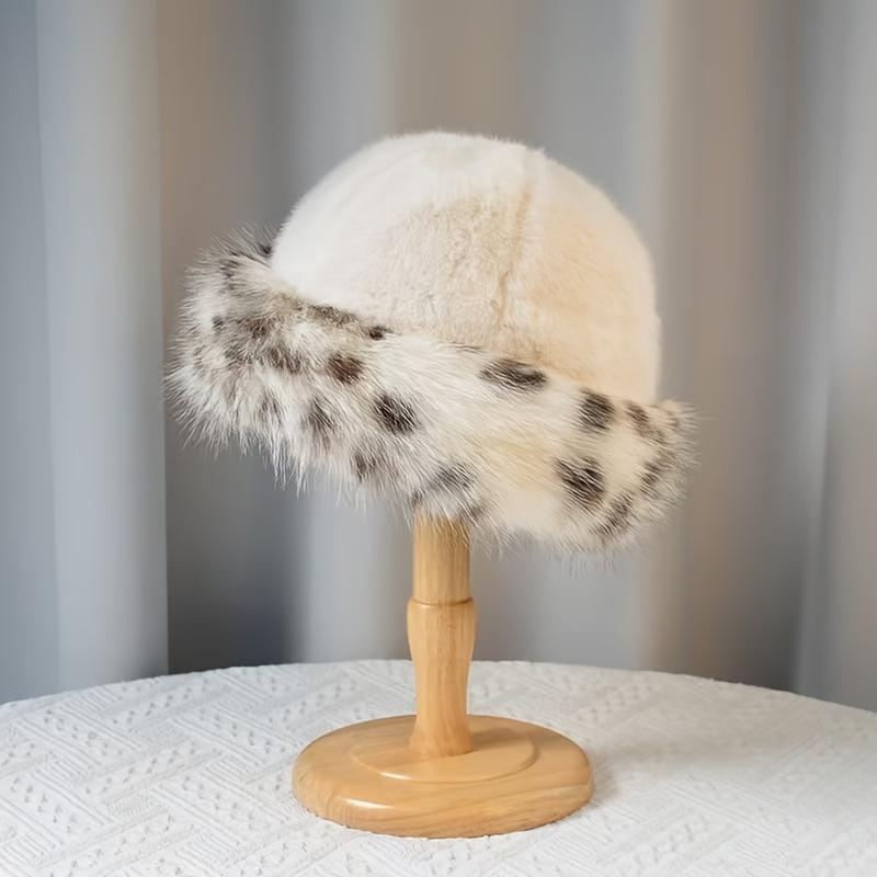 

Женские зимние плюшевые шапки-рыбаки из мягкого пушистого теплого меха для женщин белый