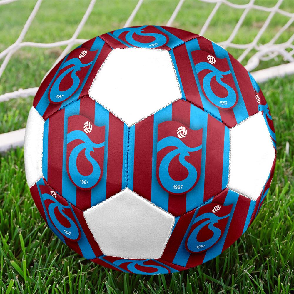 1 Stück Trabzonspor Club Größe 5 Fußball PrahaHallenfußball Ball Bunt Alle Altersgruppen Maschinengenäht PVC Wettkampfbereit Langlebig Hoher Rückprall