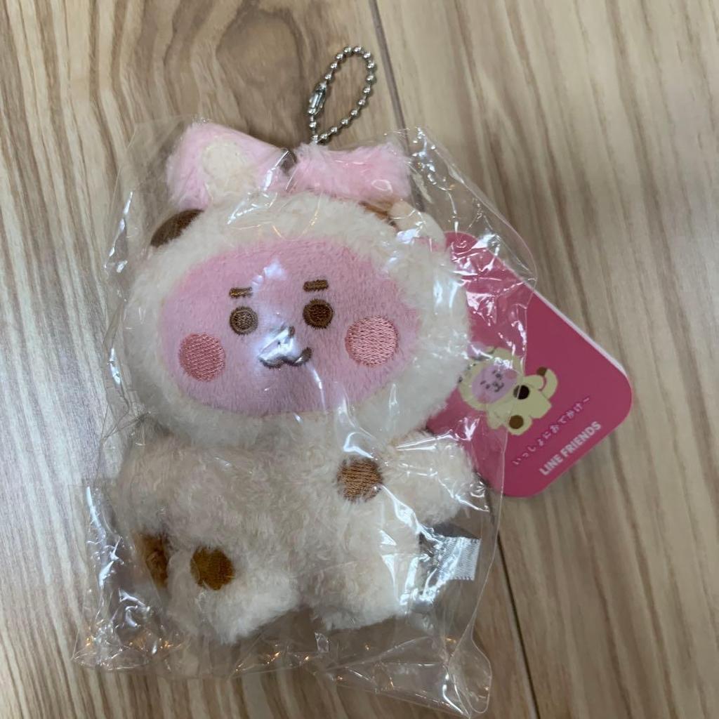 Used BT21 COOKY Sitting stuffed animal, teddy bear, toy poodle, etc. 4 items