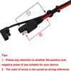 Car Solar Power Charging Extension Cable Sae To Alligator Crocodile Clip Connector Quick Release Quick Disconnect