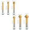 6/7Pcs Countersink Drill Bit, 3 Edge 90 Degrees Chamfer End Mill Cutter Chamfering HSS Countersink Drill Bit Tool