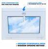 Okno Antracytowe PCV Standardowe Uchylne 70x50 700x500 Dwuszybowe Nowe Uchylane