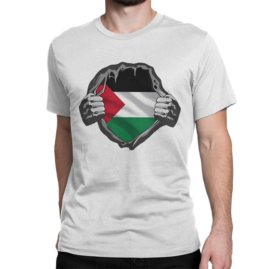 Palestine Flag T-Shirt for Men Women Arabic Hatta Kufiya Keffiyeh Casual Cotton Tee Shirt Crewneck T Shirts Plus Size Clothing