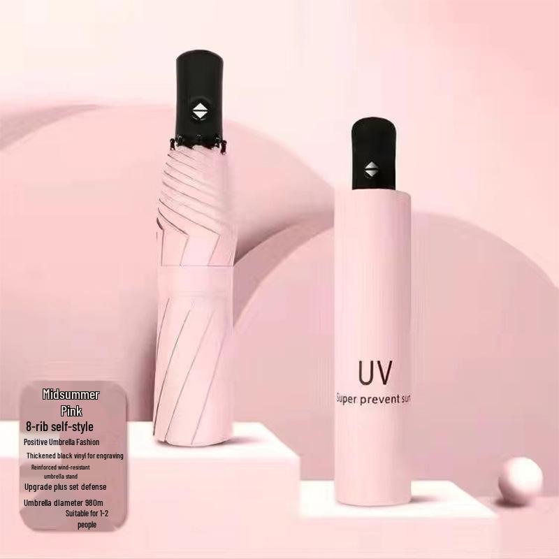 72-Rib Automatic Folding Umbrella for All Weather - Sunshade and Sunscreen for Men, Women, and Students