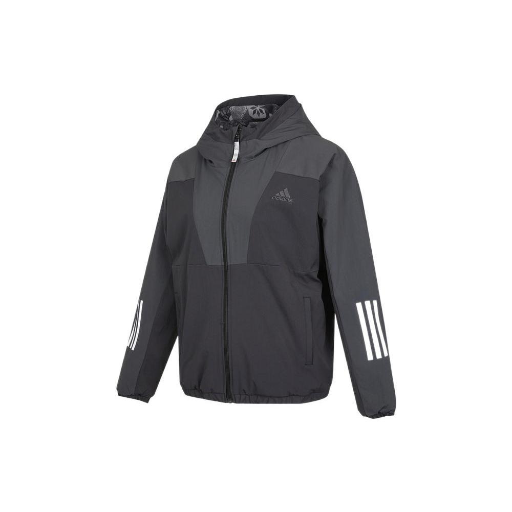 (WMNS) adidas CNY MID JKT Reversible Sports Hooded Jacket Black Women s HC2801 XS