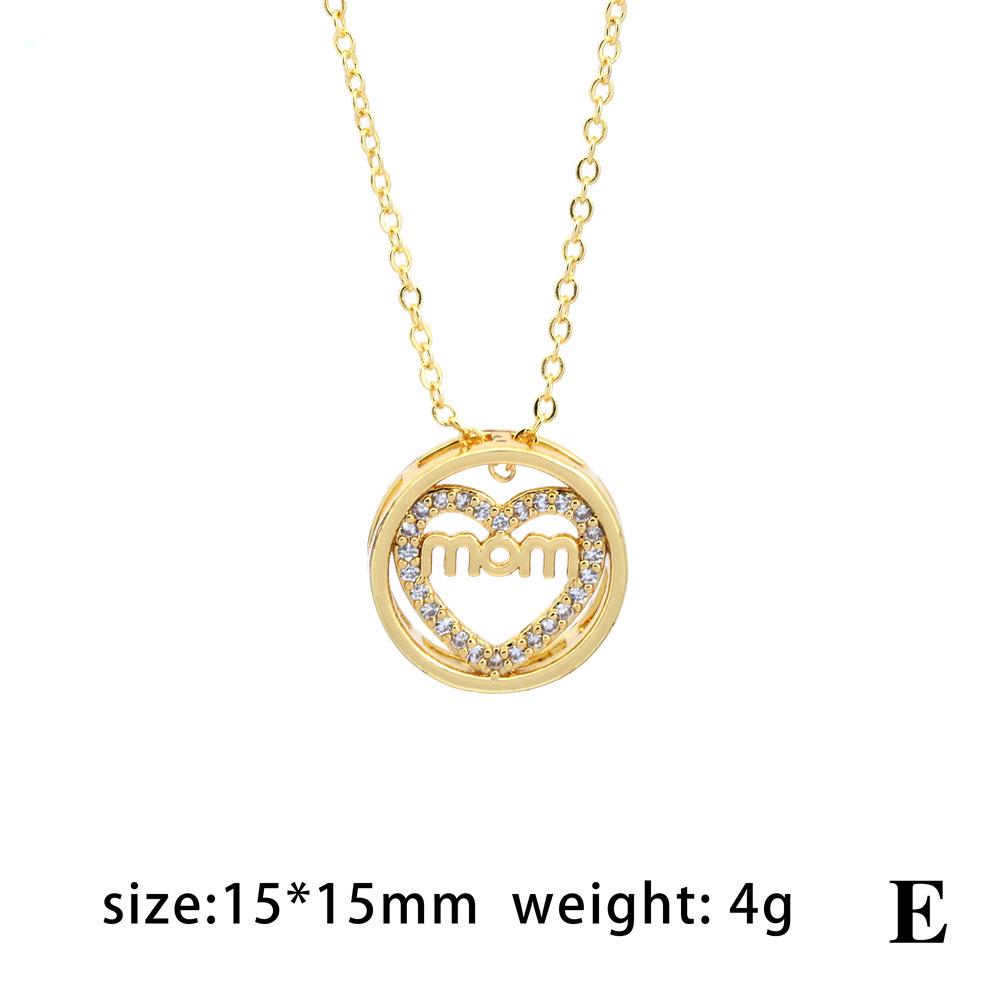 

MAMA Micro-Diamond Love Necklace: Mother s Day Pendant with Clavicle Chain